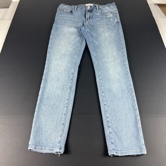 Frame Jeans Women's 31x28* Le Garcon Skinny Boyfriend mid Rise Blue Denim Tag 27 - Picture 1 of 16